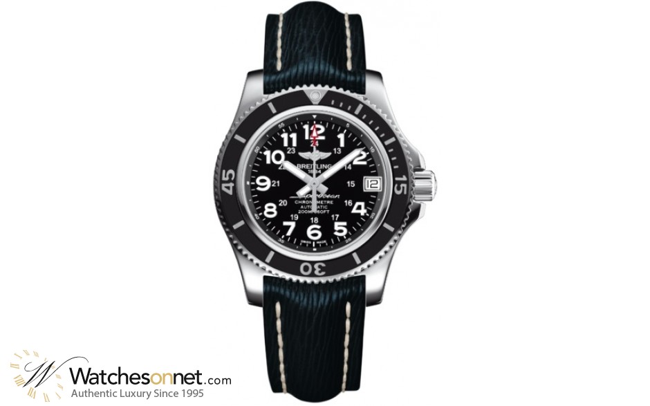 Breitling Superocean II 36  Automatic Men's Watch, Stainless Steel, Black Dial, A17312C9.BD91.215X