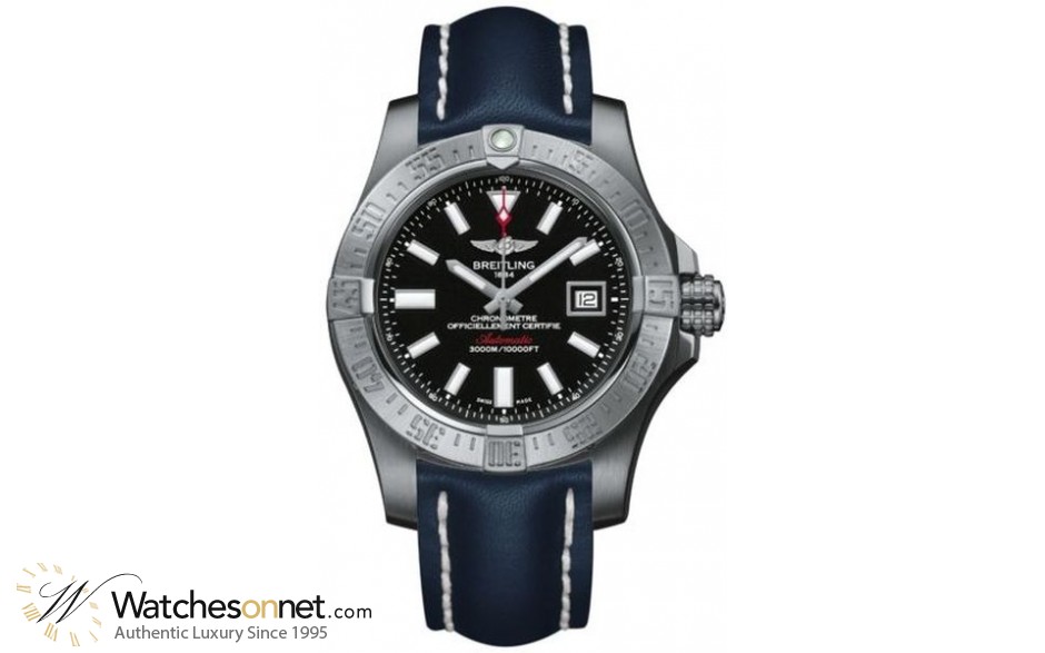 Breitling Avenger II Seawolf  Automatic Men's Watch, Stainless Steel, Black Dial, A1733110.BC30.112X