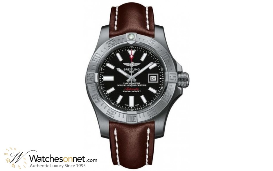 Breitling Avenger II Seawolf  Automatic Men's Watch, Stainless Steel, Black Dial, A1733110.BC30.438X