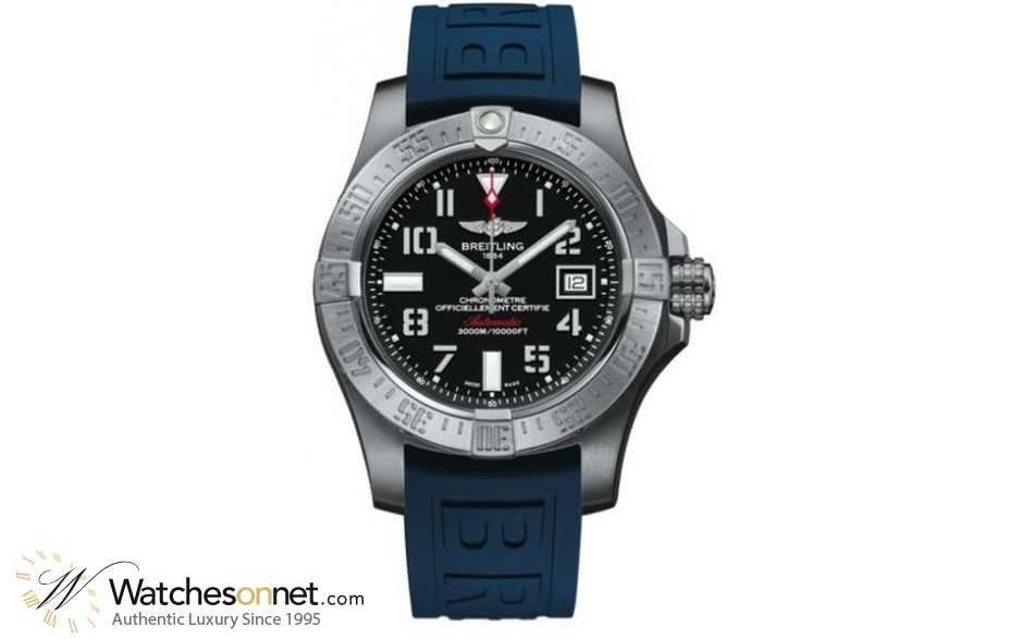 Breitling Avenger II Seawolf  Automatic Men's Watch, Stainless Steel, Black Dial, A1733110.BC31.158S