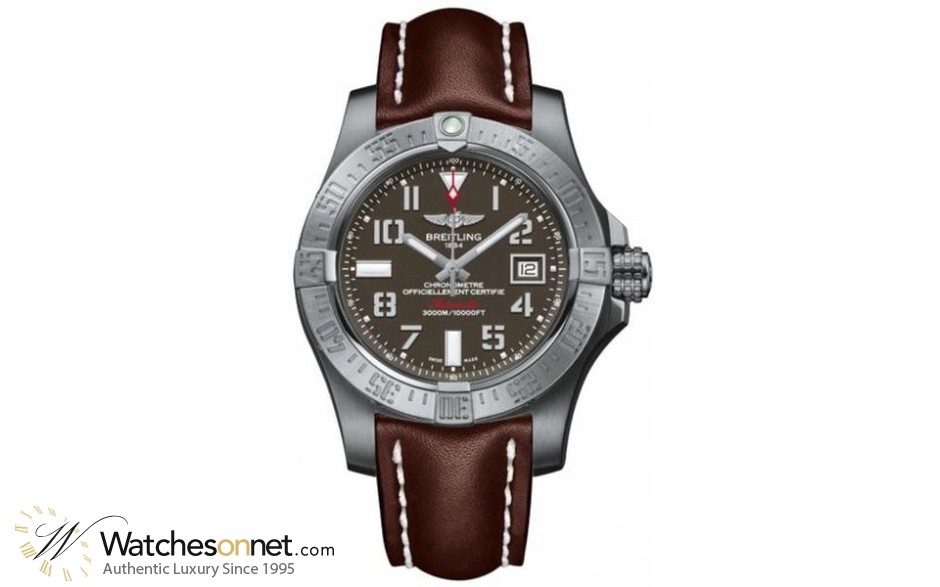 Breitling Avenger II Seawolf  Automatic Men's Watch, Stainless Steel, Gray Dial, A1733110.F563.438X