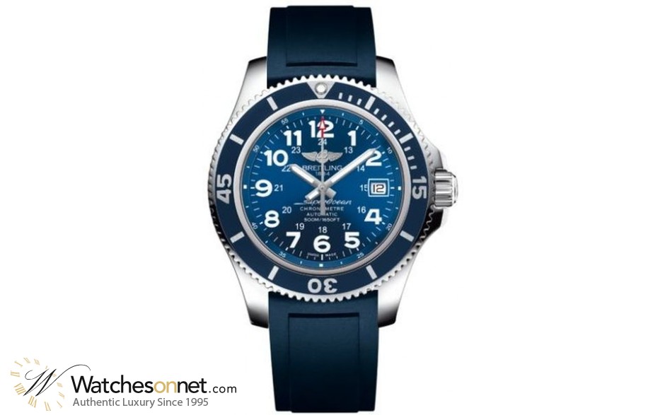 Breitling Superocean II 42  Automatic Men's Watch, Stainless Steel, Blue Dial, A17365D1.C915.142S