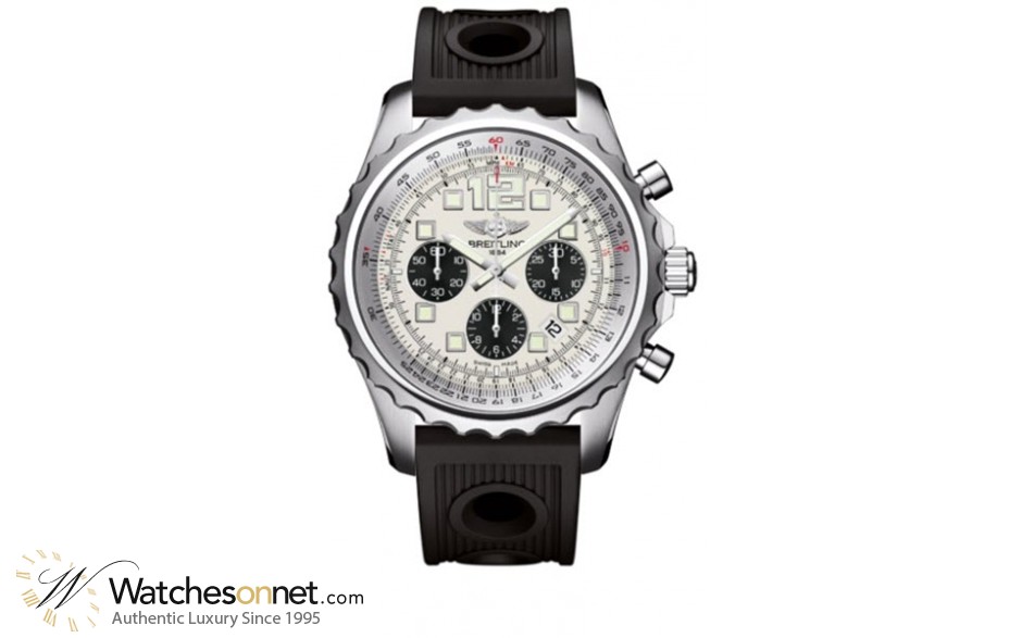 Breitling Chronospace  Chronograph Automatic Men's Watch, Stainless Steel, Silver Dial, A2336035.G718.201S