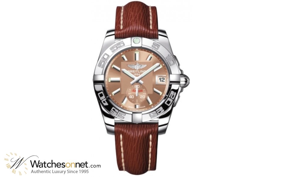 Breitling Galactic 36 Automatic  Automatic Unisex Watch, Stainless Steel, Bronze Dial, A3733012.Q582.216X