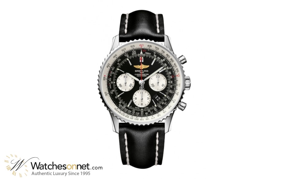 Breitling Navitimer 01  Chronograph Automatic Men's Watch, Stainless Steel, Black Dial, AB012012.BB01.436X