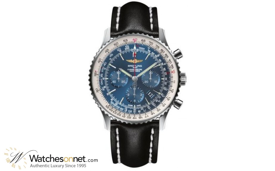 Breitling Navitimer 01  Automatic Men's Watch, Stainless Steel, Blue Dial, AB012721.C889.442X