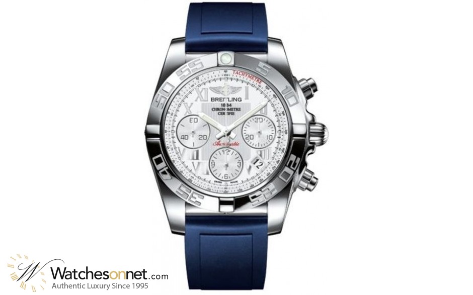Breitling Chronomat 41  Automatic Men's Watch, Stainless Steel, White Dial, AB014012.A747.142S
