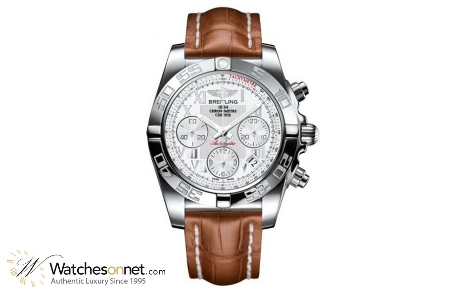 Breitling Chronomat 41  Automatic Men's Watch, Stainless Steel, White Dial, AB014012.A747.722P