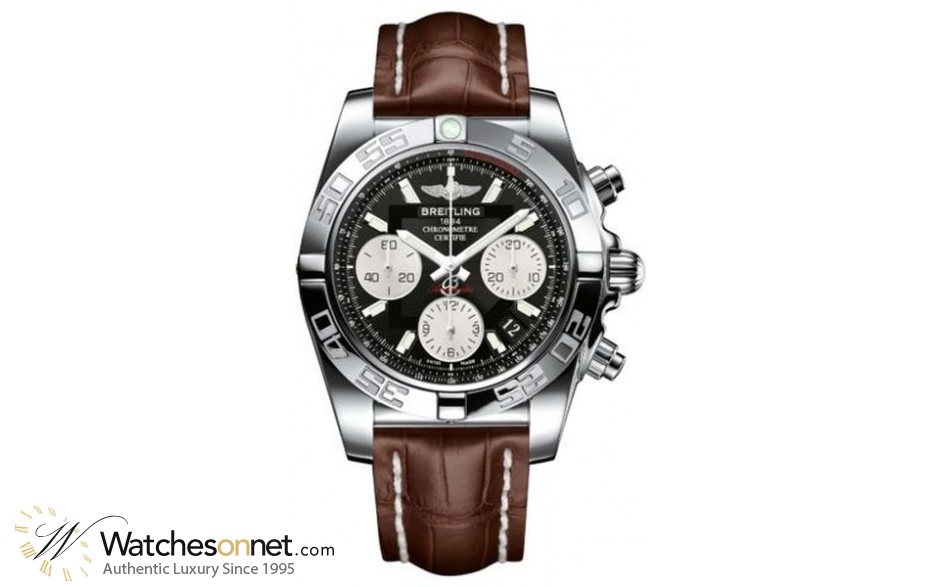 Breitling Chronomat 41  Automatic Men's Watch, Stainless Steel, Black Dial, AB014012.BA52.724P