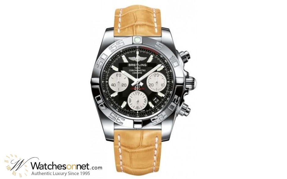 Breitling Chronomat 41  Automatic Men's Watch, Stainless Steel, Black Dial, AB014012.BA52.730P