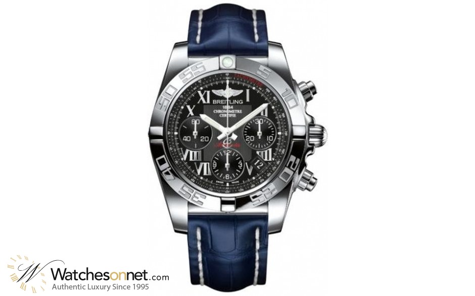 Breitling Chronomat 41  Automatic Men's Watch, Stainless Steel, Black Dial, AB014012.BC04.718P