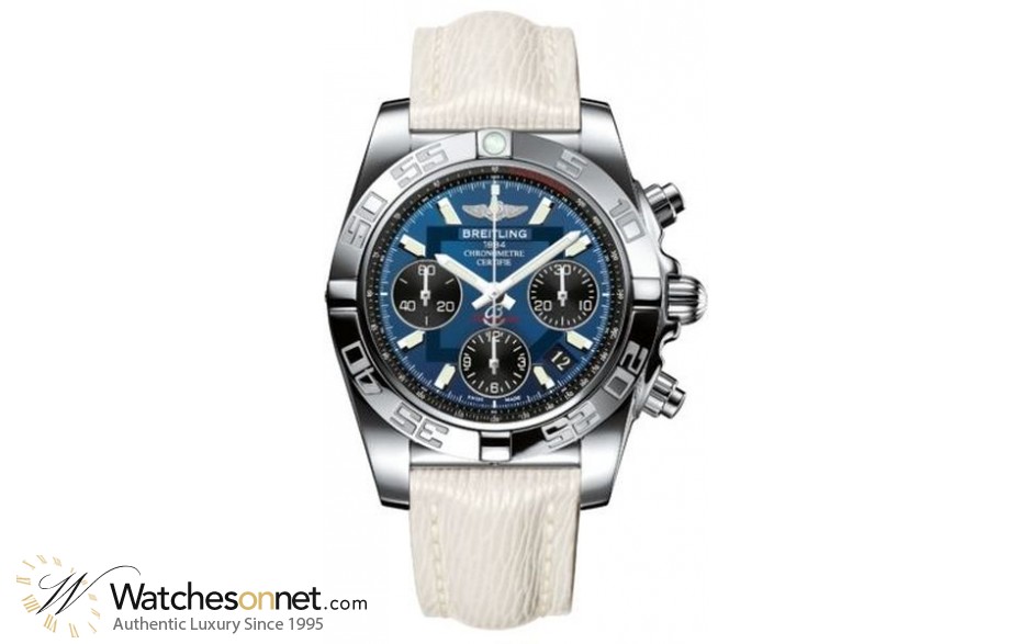 Breitling Chronomat 41  Automatic Men's Watch, Stainless Steel, Blue Dial, AB014012.C830.237X