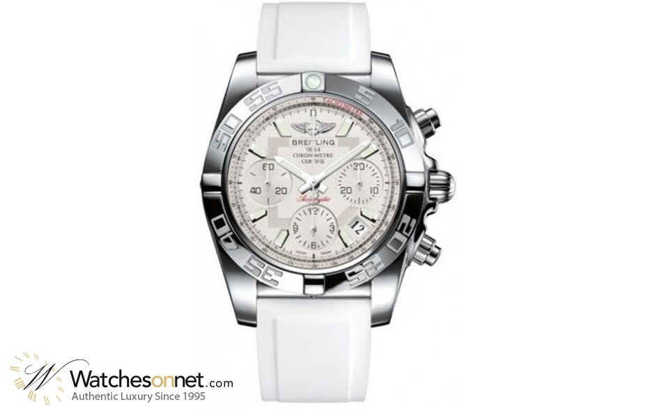 Breitling Chronomat 41  Automatic Men's Watch, Stainless Steel, Silver Dial, AB014012.G711.147S