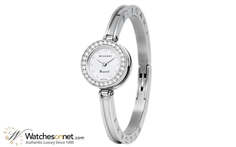 Bvlgari B.zero1  Quartz Women's Watch, Stainless Steel, White Dial, BZ22WSDS.M