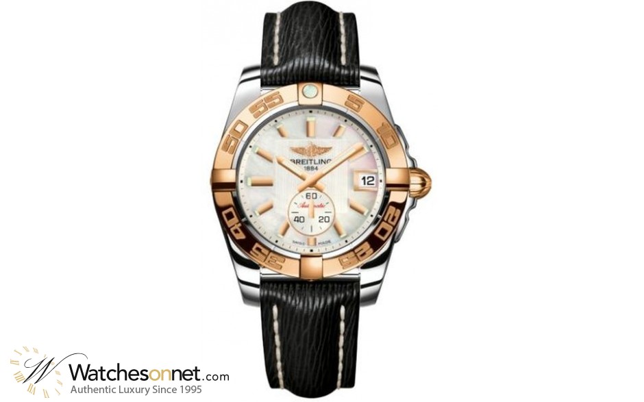 Breitling Galactic 36 Automatic  Automatic Unisex Watch, Stainless Steel & Rose Gold, Mother Of Pearl Dial, C3733012.A724.213X