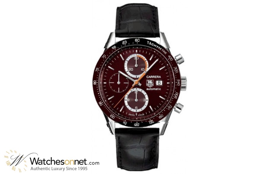 Tag Heuer Carrera  Automatic Men's Watch, Stainless Steel, Brown Dial, CV2013.FC6180