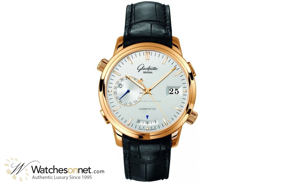 Glashutte Original Senator  Automatic Men's Watch, 18K Rose Gold, Silver Dial, 100-13-01-01-04