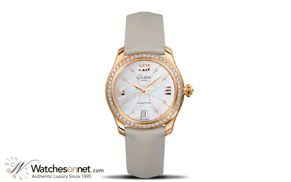 Glashutte Original Lady Serenade  Automatic Women's Watch, 18K Rose Gold, Mother Of Pearl & Diamonds Dial, 1-39-22-12-11-44