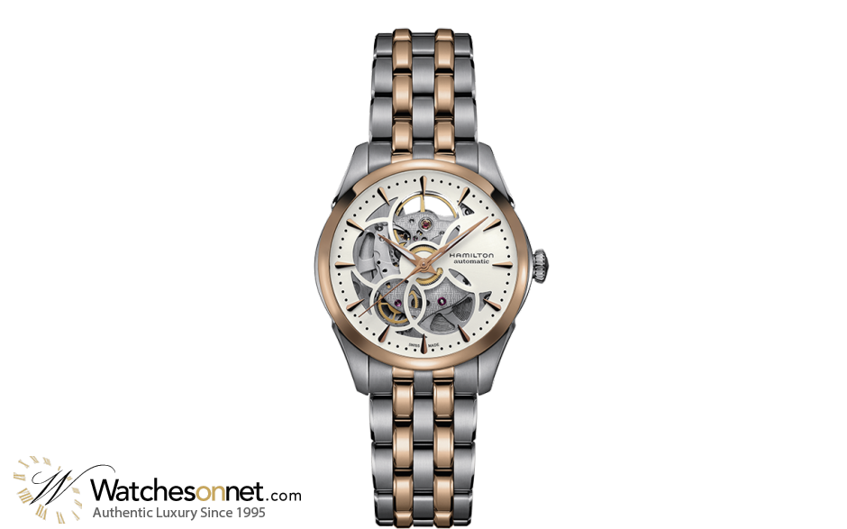 Hamilton Jazzmaster  Automatic Women's Watch, Stainless Steel, Skeleton Dial, H32425251