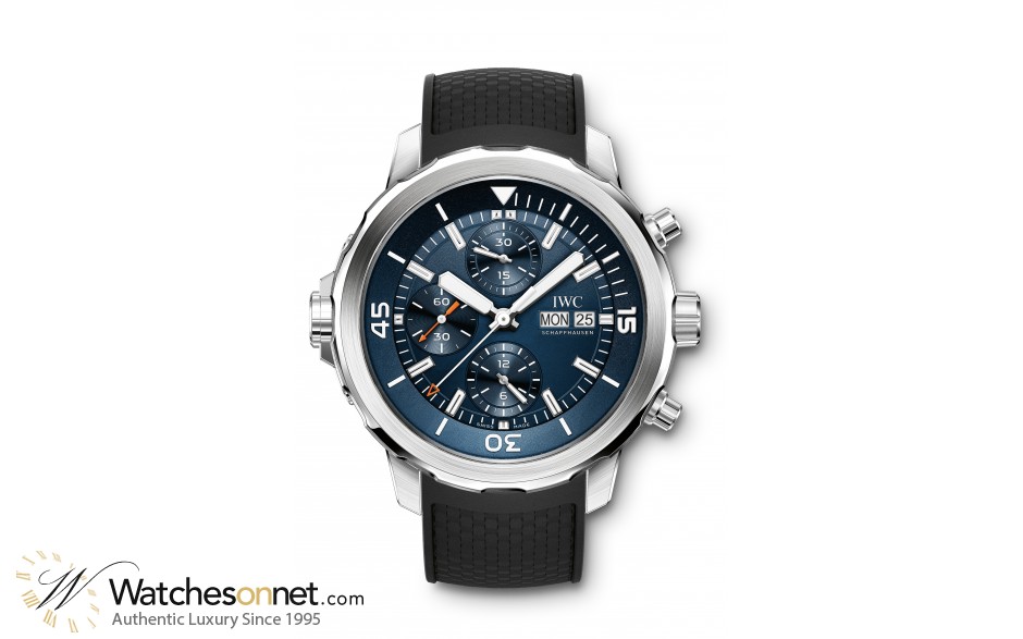 IWC Aquatimer  Chronograph Automatic Men's Watch, Stainless Steel, Blue Dial, IW376805