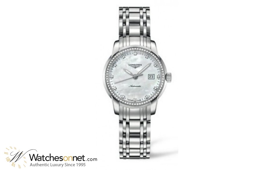 Longines Saint Imier  Automatic Women's Watch, Stainless Steel, Mother Of Pearl Dial, L2.563.0.87.6