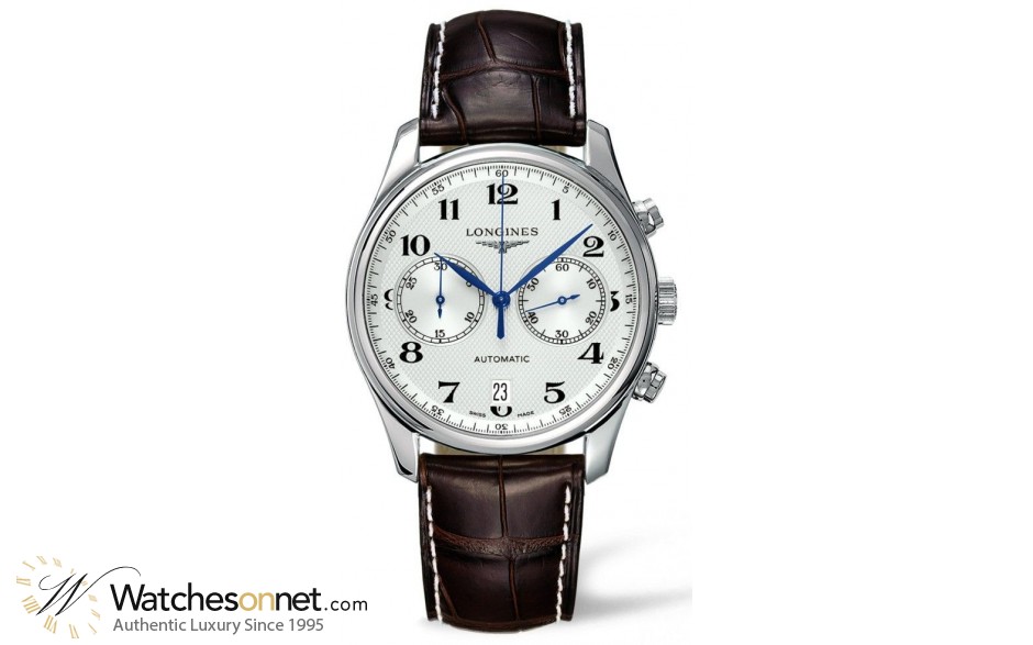 Longines Master  Chronograph Automatic Men's Watch, Stainless Steel, Silver Dial, L2.629.4.78.3