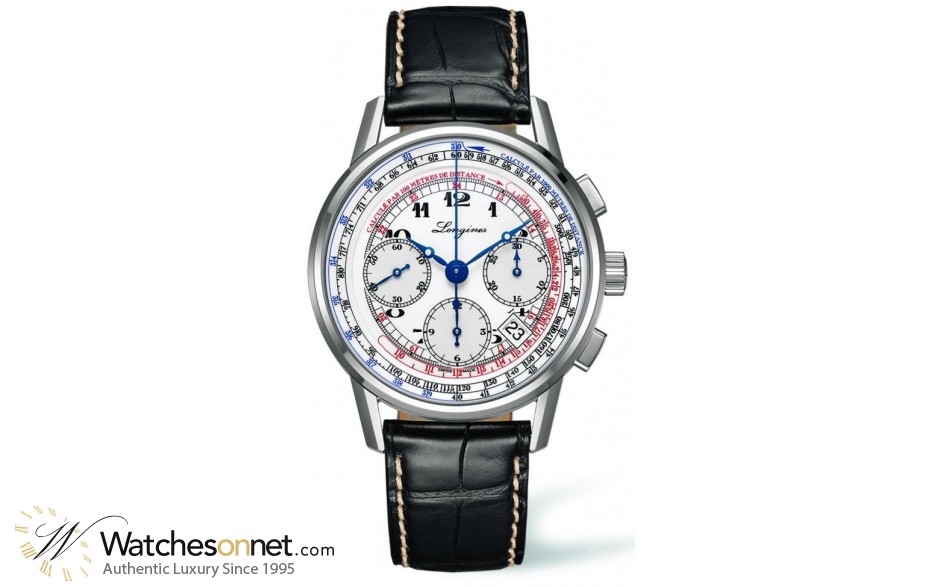 Longines Heritage  Chronograph Automatic Men's Watch, Stainless Steel, White Dial, L2.781.4.13.2