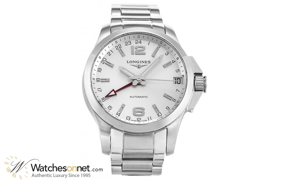 Longines Conquest  Automatic Men's Watch, Stainless Steel, Silver Dial, L3.687.4.76.6