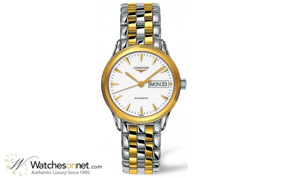 Longines Flagship  Automatic Men's Watch, Stainless Steel, White Dial, L4.799.3.22.7