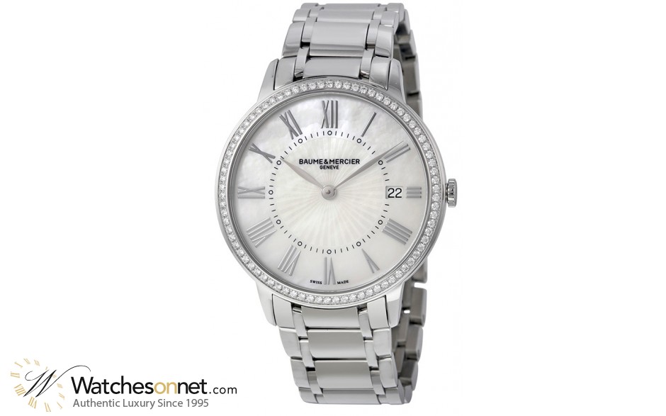 Baume & Mercier Classima  Quartz Women's Watch, Stainless Steel, Mother Of Pearl Dial, MOA10227
