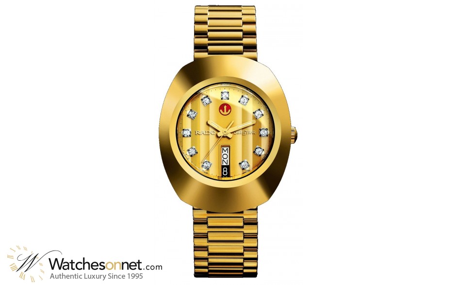 Rado Original  Automatic Men's Watch, Stainless Steel, Champagne & Diamonds Dial, R12413493