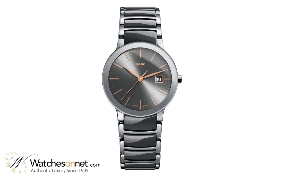Rado Centrix  Quartz Women's Watch, Stainless Steel, Grey Dial, R30928132