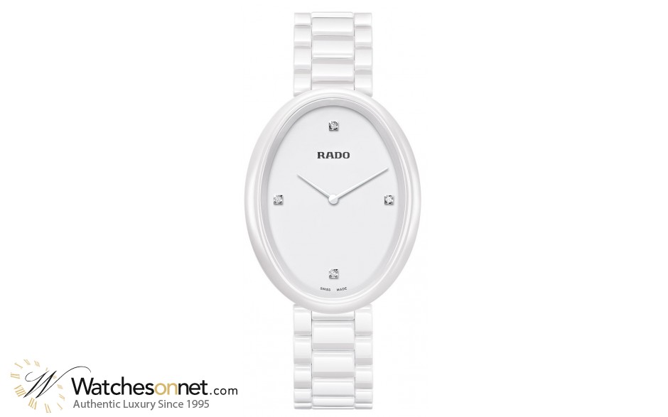 Rado Esenza  Quartz Women's Watch, Ceramic, White & Diamonds Dial, R53092712
