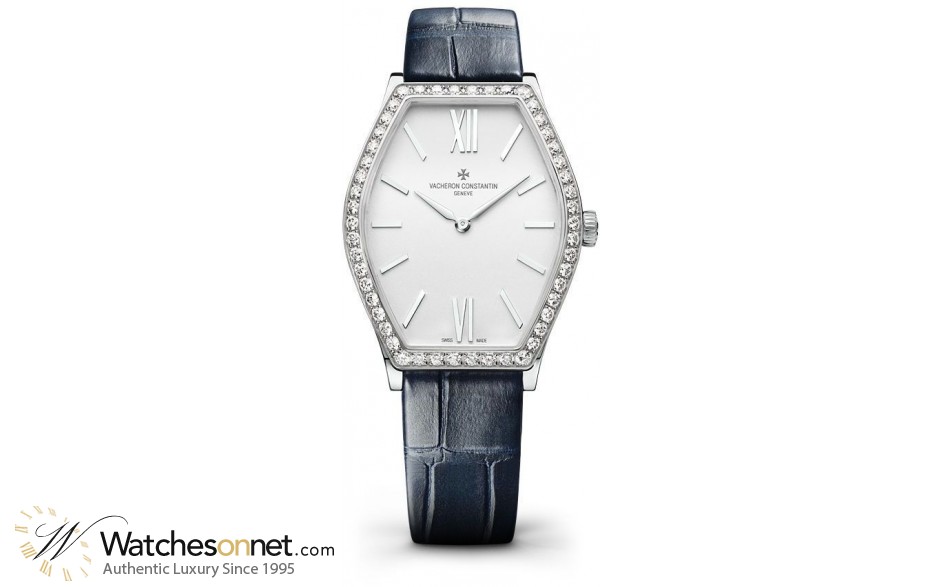 Vacheron Constantin Malte  Quartz Women's Watch, 18K White Gold, Silver Dial, 25530/000G-9741