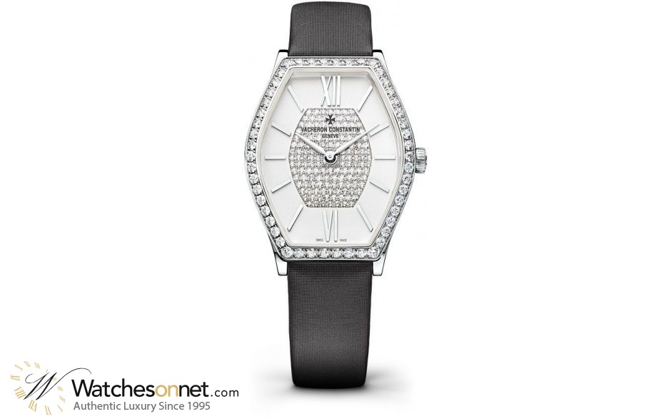 Vacheron Constantin Malte  Quartz Women's Watch, 18K White Gold, White & Diamonds Dial, 25530/000G-9801