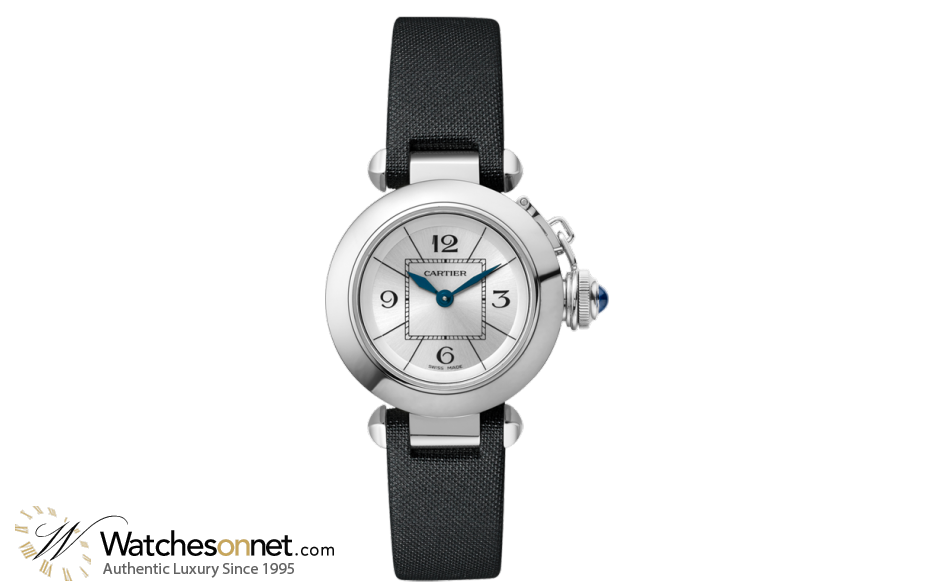 Cartier Miss Pasha  Quartz Women's Watch, Stainless Steel, Silver Dial, W3140025