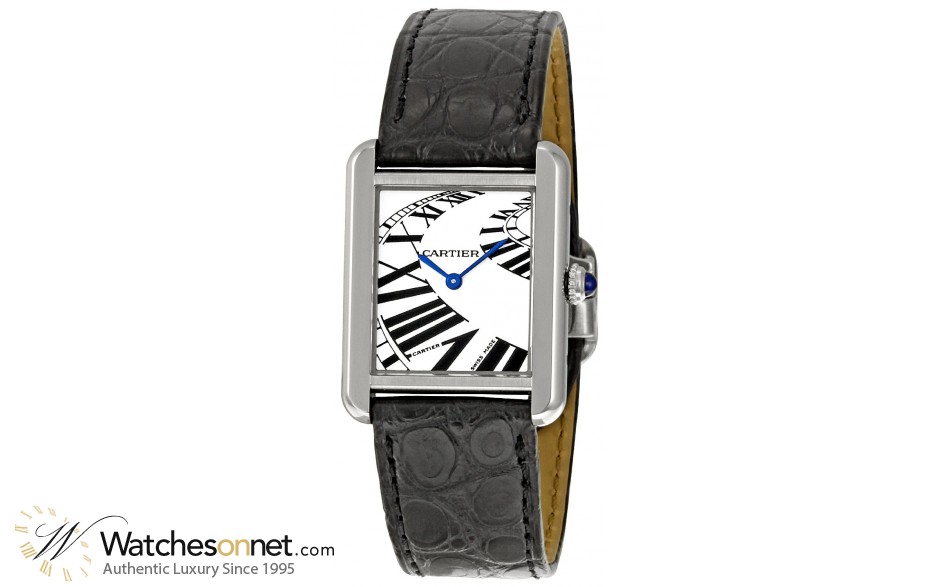 Cartier Tank Solo  Quartz Women's Watch, Stainless Steel, White Dial, W5200018