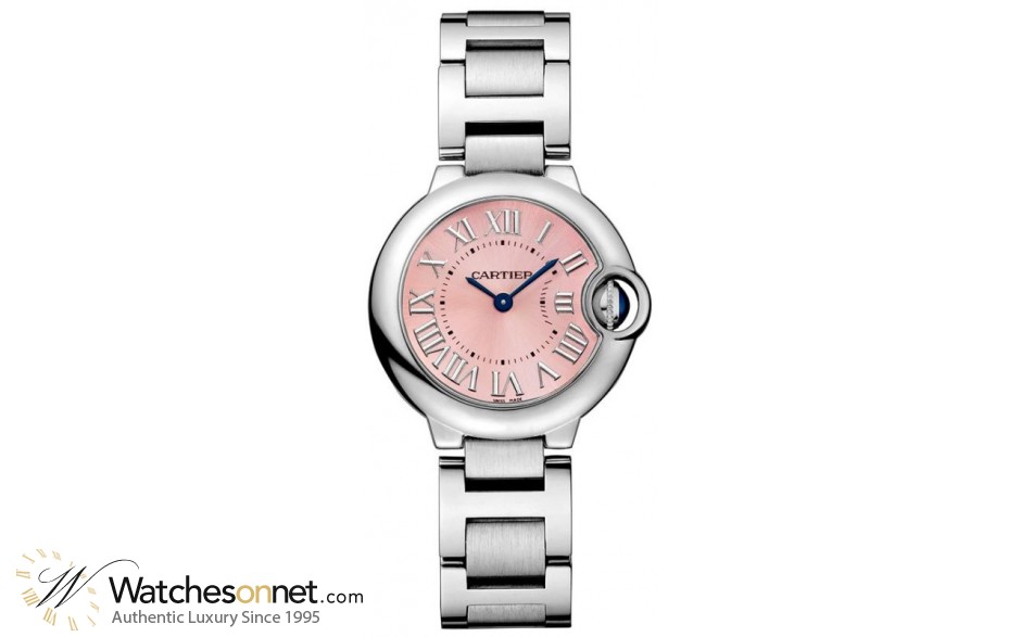 Cartier Ballon Bleu  Quartz Women's Watch, Stainless Steel, Pink Dial, W6920038