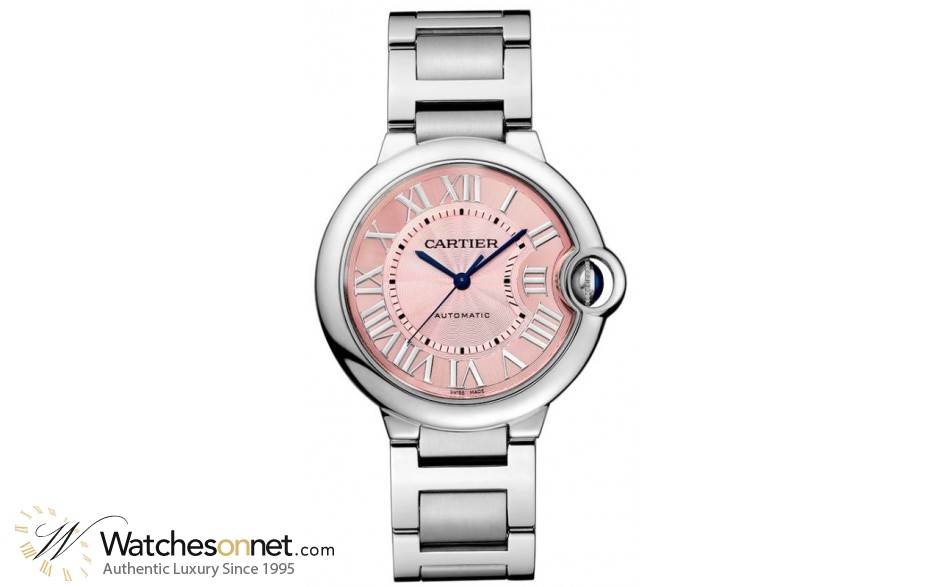 Cartier Ballon Bleu  Quartz Women's Watch, Stainless Steel, Pink Dial, W6920041