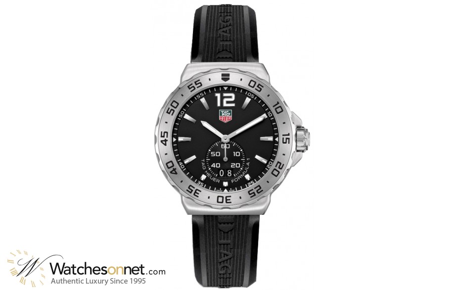 Tag Heuer Formula 1  Quartz Men's Watch, Stainless Steel, Black Dial, WAU1112.FT6024