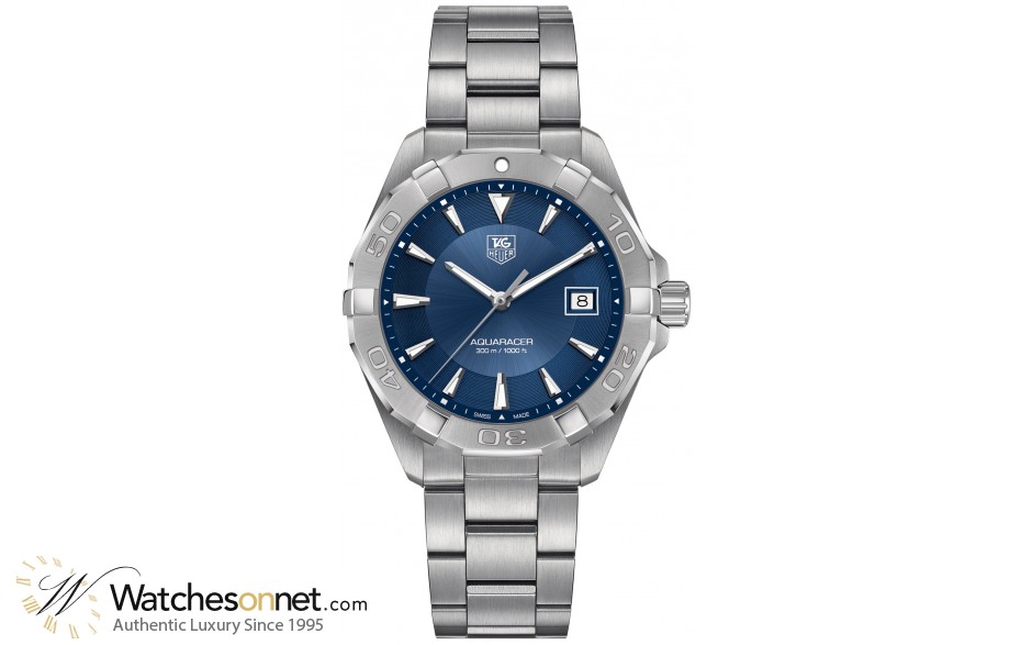 Tag Heuer Aquaracer  Quartz Men's Watch, Stainless Steel, Blue Dial, WAY1112.BA0928