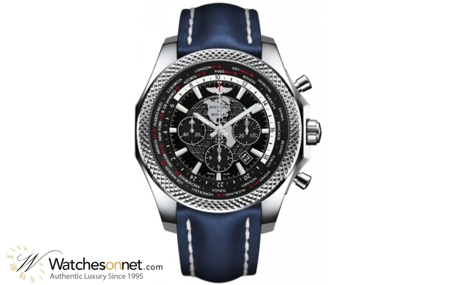 Breitling Bentley B05 Unitime  Chronograph Automatic Men's Watch, Stainless Steel, Black Dial, AB0521U4.BD79.102X