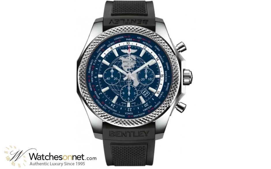 Breitling Bentley B05 Unitime  Chronograph Automatic Men's Watch, Stainless Steel, Blue Dial, AB0521V1.C918.220S