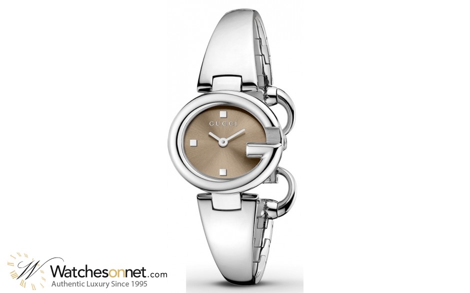 Gucci Guccissima  Quartz Women's Watch, Stainless Steel, Brown Dial, YA134503