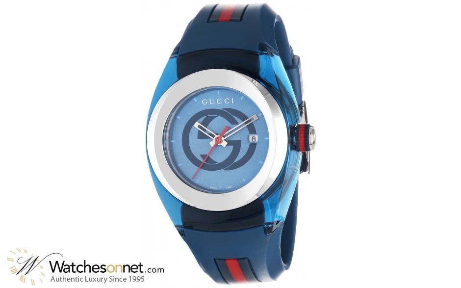Gucci Sync  Quartz Women's Watch, Stainless Steel, Blue Dial, YA137304