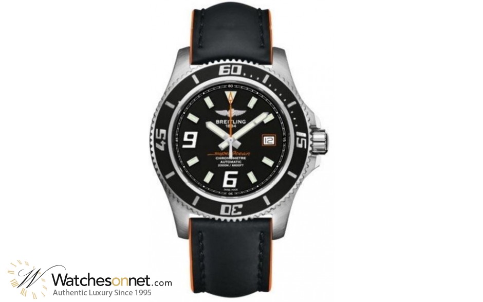 Breitling Superocean 42  Automatic Men's Watch, Stainless Steel, Black Dial, A1736402.BA28.428X