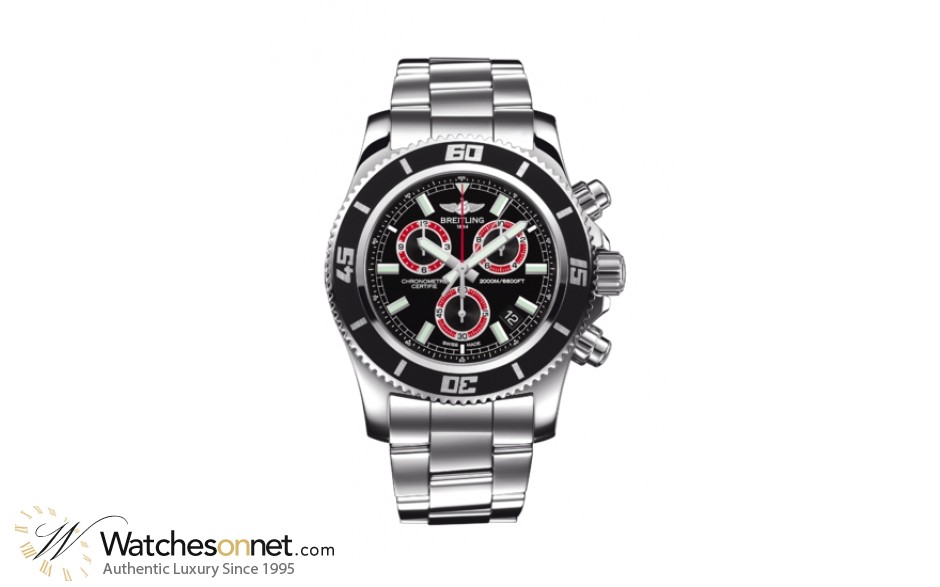 Breitling Superocean  Chronograph Quartz Men's Watch, Stainless Steel, Black Dial, A73310A8.BB72.160A