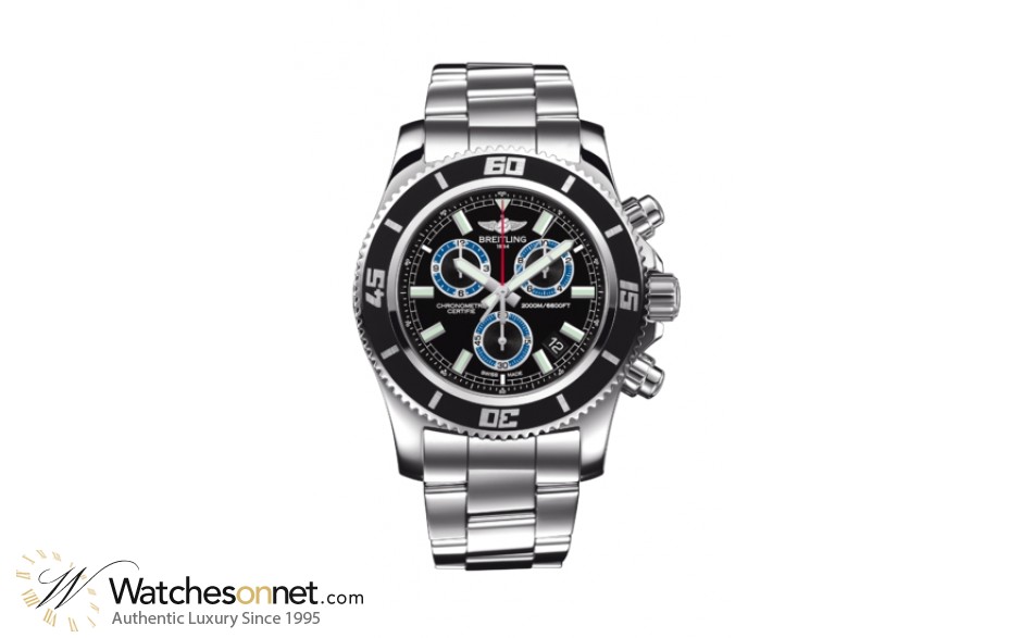 Breitling Superocean  Chronograph Quartz Men's Watch, Stainless Steel, Black Dial, A73310A8.BB74.160A