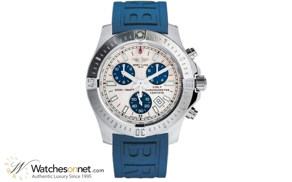 Breitling Colt  Quartz Men's Watch, Stainless Steel, White Dial, A7338811.G790.158S