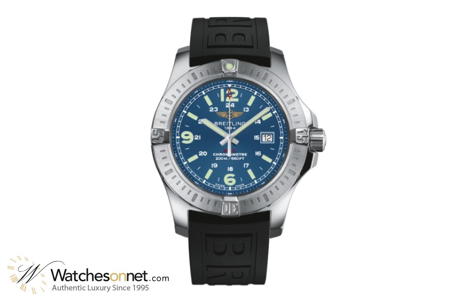 Breitling Colt  Super-Quartz Men's Watch, Stainless Steel, Blue Dial, A7438811.C907.153S